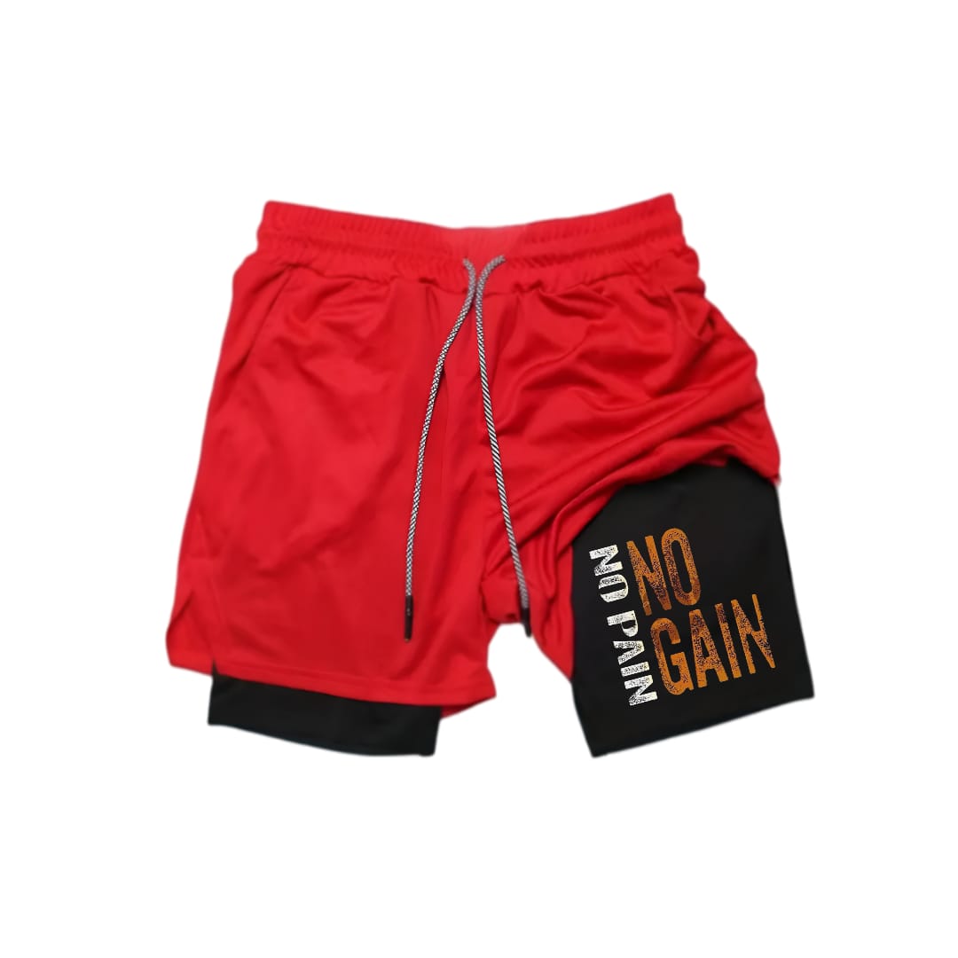 NO PAIN, NO GAIN - 2 in 1 short